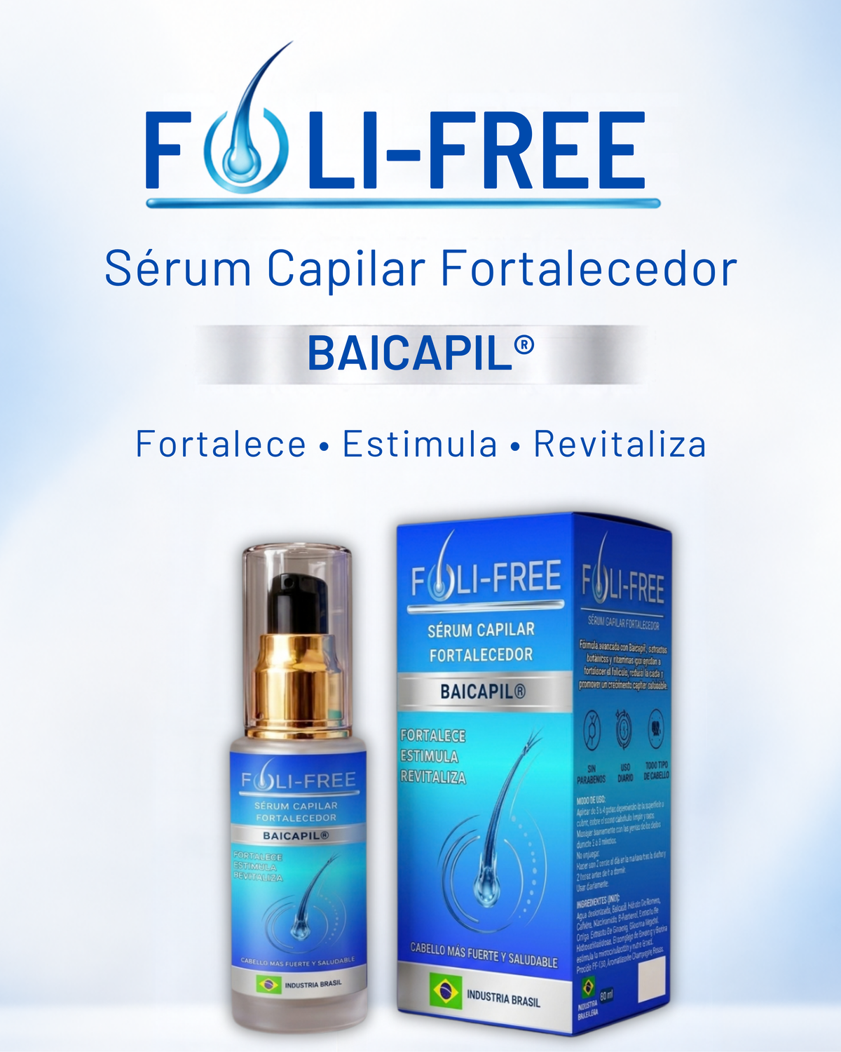 🔥 PACK 3X2: Tratamiento Capilar Intensivo 3 Meses – FOLI-FREE (3 Frascos)