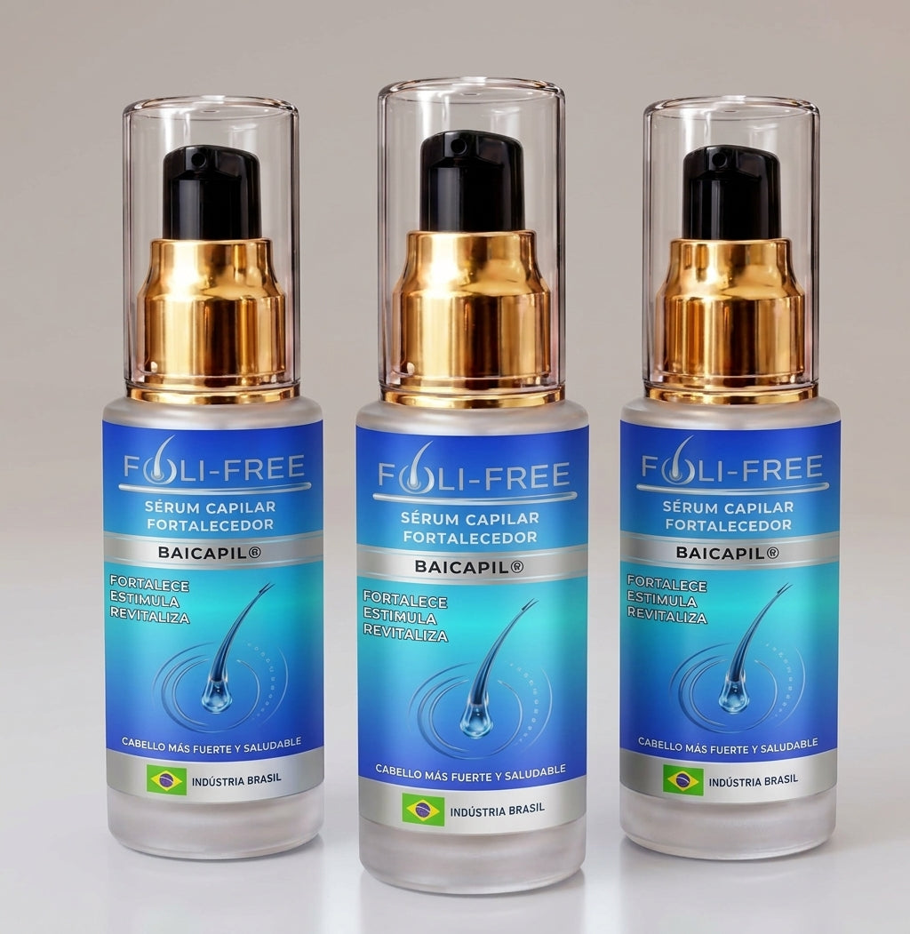🔥 PACK 3X2: Tratamiento Capilar Intensivo 3 Meses – FOLI-FREE (3 Frascos)
