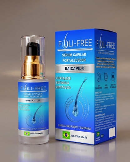 🌿 FOLI-FREE – Sérum Capilar Fortalecedor con Baicapil® (+ Dermaroller Capilar Gratis)
